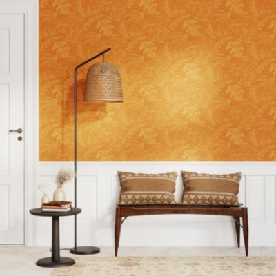 Papier peint vinyle intissé Tuklu GoodHome jaune ocre l.53 cm x 10m