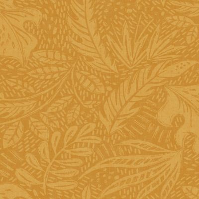 Papier peint vinyle intissé Tuklu GoodHome jaune ocre l.53 cm x 10m