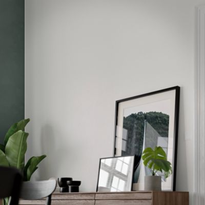 Papier peint vinyle intissé uni aspect tissu blanc L.1005 x l.53cm GoodHome, Mythe