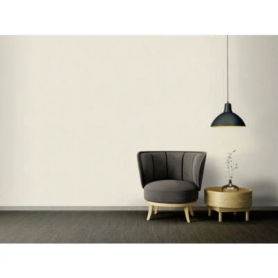 Papier peint vinyle intissé uni beige ivoire mat L.1005 x l. 53 cm As Creation Around