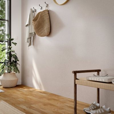 Papier peint vinyle intissé uni effet tissu beige L.1005 x l.53 cm, GoodHome Mythe