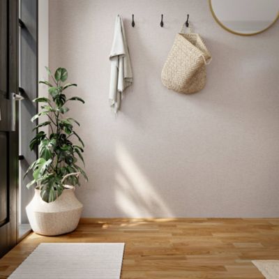 Papier peint vinyle intissé uni effet tissu beige L.1005 x l.53 cm, GoodHome Mythe