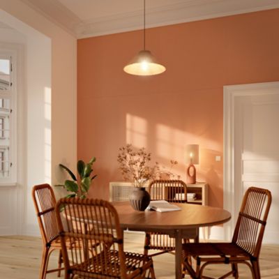 Papier peint vinyle intissé uni terracotta L.53 x l.1005 cm GoodHome Aune