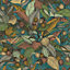 Papier peint vinyle intissé Villa Rosalie Lutece mat et satiné fleurs multicolore l.1005 x l.53 cm