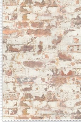 Papier peint vinyle sur intissé Brique L.10.05 x l.0.53 m.  - Réf. AS-369291