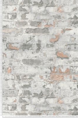 Papier peint vinyle sur intissé Brique L.10.05 x l.0.53 m.  - Réf. AS-369292