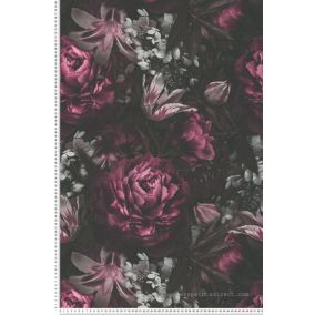 Papier peint vinyle sur intissé Fleur L.10.05 x l.0.53 m.  - Réf. AS-385094