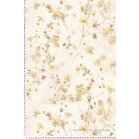 Papier peint vinyle sur intissé Fleur L.10.05 x l.0.53 m.  - Réf. AS-387261