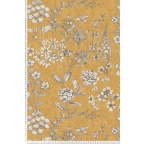 Papier peint vinyle sur intissé Fleur L.10.05 x l.0.53 m.  - Réf. AS-391172