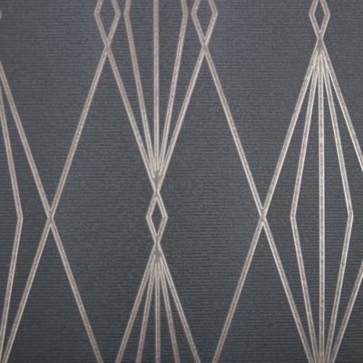 Papier peint vinyle sur intissé GoodHome Ajuga noir