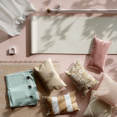 Papier peint vinyle sur intissé GoodHome Arceau beige