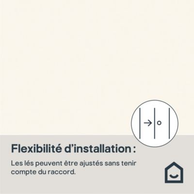 Papier peint vinyle sur intissé GoodHome  Aune blanc