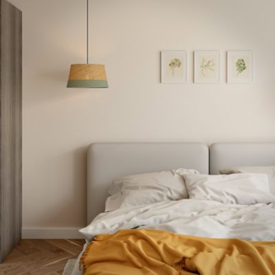 Papier peint vinyle sur intissé GoodHome  Aune blanc
