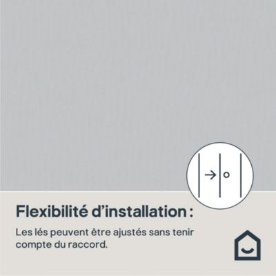 Papier peint vinyle sur intissé GoodHome  Aune gris clair