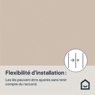 Papier peint vinyle sur intissé GoodHome  Aune taupe