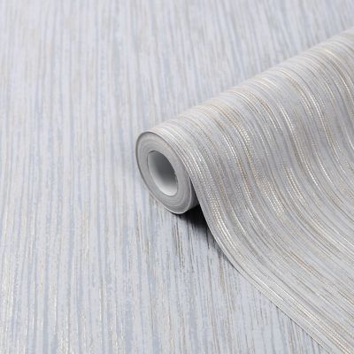 Papier peint vinyle sur intissé GoodHome Ciral gris clair