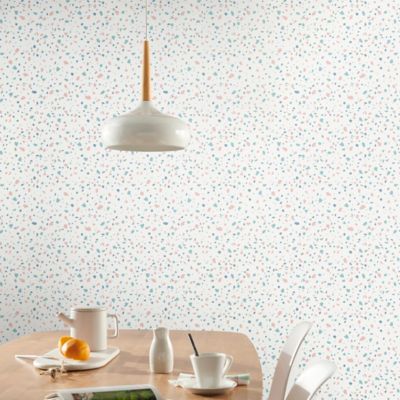 Papier peint vinyle sur intissé GoodHome Fusca blanc
