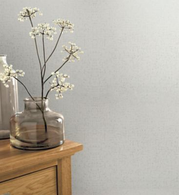 Papier peint vinyle sur intissé GoodHome Gazania blanc