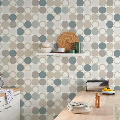 Papier peint vinyle sur intissé GoodHome Lymani naturel