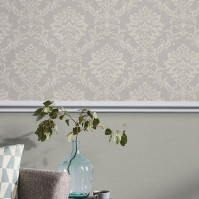 Papier peint vinyle sur intissé GoodHome Mire beige