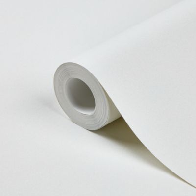 Papier peint vinyle sur intissé GoodHome Recy blanc