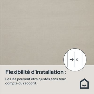 Papier peint vinyle sur intissé GoodHome Tille beige