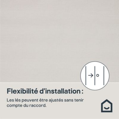 Papier peint vinyle sur intissé GoodHome Tille blanc