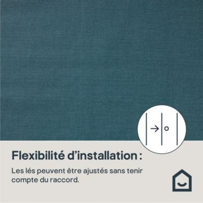 Papier peint vinyle sur intissé GoodHome Tille bleu