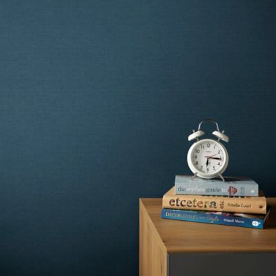 Papier peint vinyle sur intissé GoodHome Tille bleu