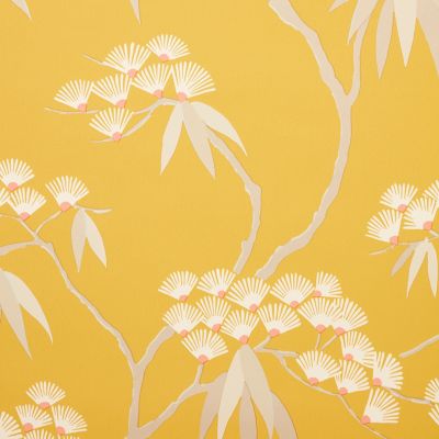 Papier peint vinyle sur intissé jardin japonais GoodHome ocre