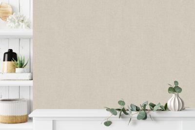 Papier peint vinyle sur intissé Ugepa textile tweed beige
