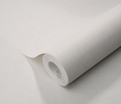 Papier peint vinyle sur intissé uni Casual blanc L.1005 x l.53cm Erismann