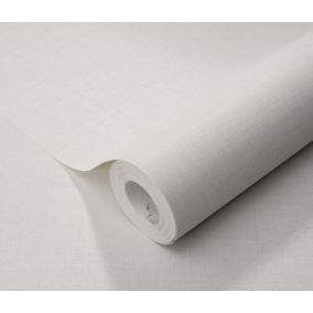 Papier peint vinyle sur intissé uni Casual blanc L.1005 x l.53cm Erismann