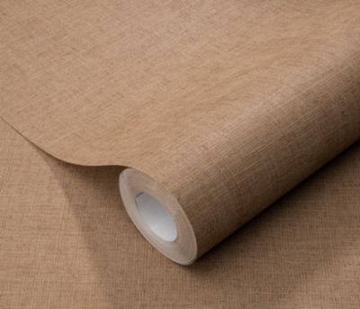 Papier peint vinyle sur intissé uni casual brun marron L.1005 x l.53cm Erismann