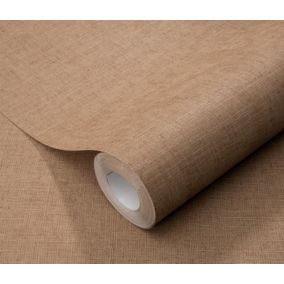 Papier peint vinyle sur intissé uni casual brun marron L.1005 x l.53cm Erismann