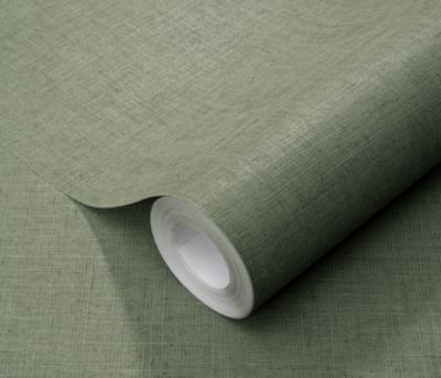 Papier peint vinyle sur intissé uni Casual vert L.1005 x l.53cm Erismann