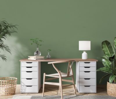 Papier peint vinyle sur intissé uni Casual vert L.1005 x l.53cm Erismann