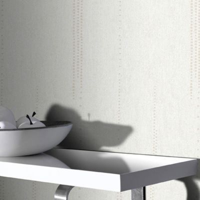 Papier peint vinyle sur papier Boulevard blanc