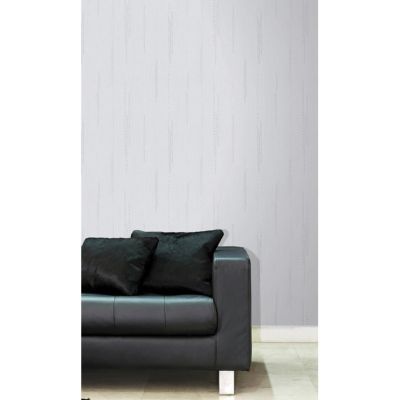Papier peint vinyle sur papier Boulevard blanc