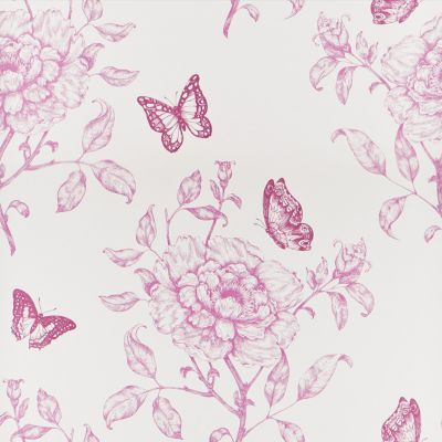 Papier peint vinyle sur papier Fleurs sweety violet mat