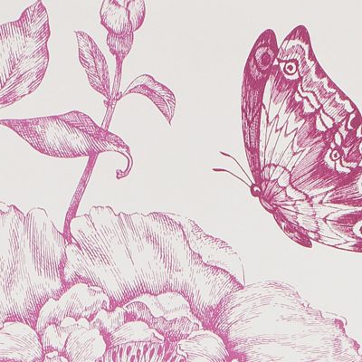 Papier peint vinyle sur papier Fleurs sweety violet mat