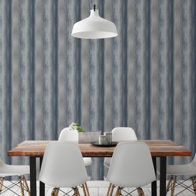 Papier vinyle sur intissé GoodHome Reiter gris et bleu