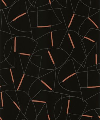 Papier vinyle sur intissé GoodHome Schiele noir