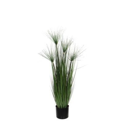 Papyrus artificiel en pot plastique vert ø15 x h.102 cm