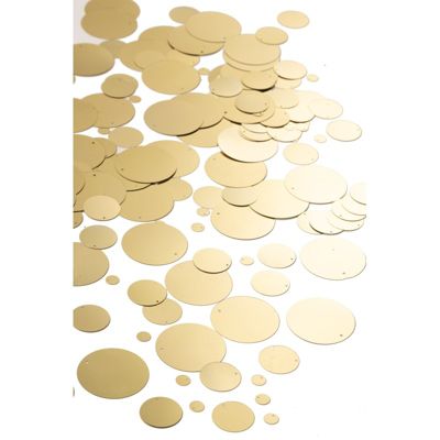 Paquet de 1000 sequins en plastique doré