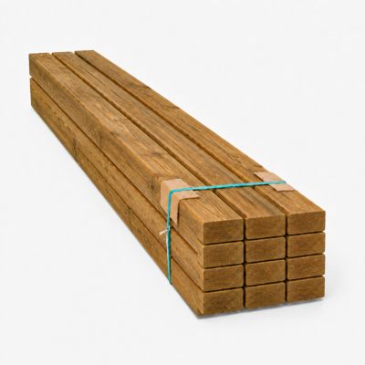 Paquet de 12 lattes en pin traité classe IV R5 45x90x2250 mm