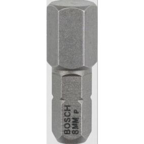 Paquet de 3 embouts de vissage HEX8 25mm - BOSCH - 2607001730