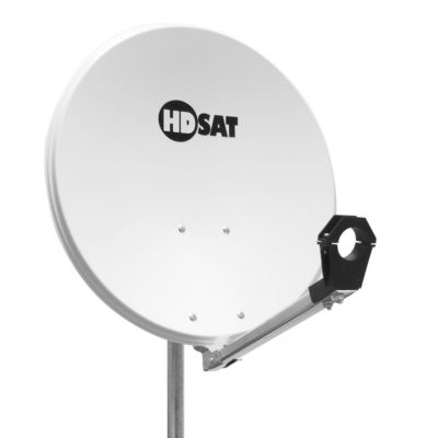 Parabole satellite acier 60cm avec Support LNB en Acier Galvanisé HDSAT