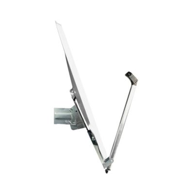 Parabole satellite Acier Blanche 65cm Click-Clack PREMONTEE support Pliable Repliable HDSAT
