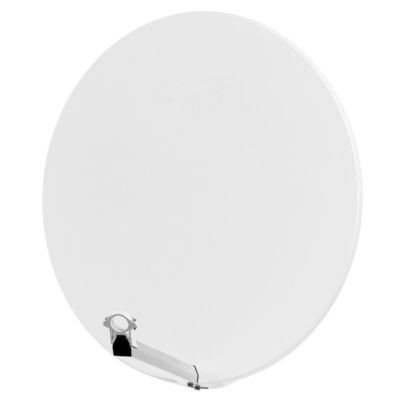 Parabole satellite fibre composite Blanche 85cm + BRIDES INOX Anti Corrosion HDSAT